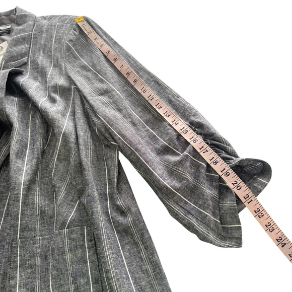 Lane Bryant NWT The Bryant Blazer Pinstripe Gray Plus Size 24 Career Business - Picture 16 of 16